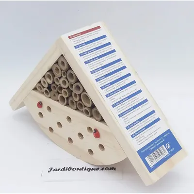 Trixie - Hôtel pour abeille en bois 25 × 15 × 6,5 cm