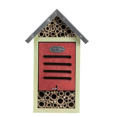 Hôtel à insectes, taille M, H 29 cm. abeilles , coccinelles..