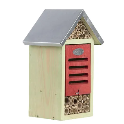 Hôtel à insectes, taille M, H 29 cm. abeilles , coccinelles..