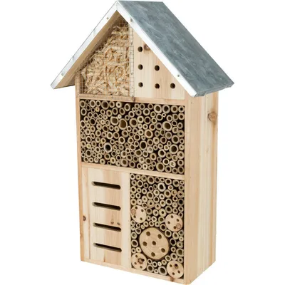 Hôtel pour insectes 29 x 16 x Hauteur 49 cm, insectes.