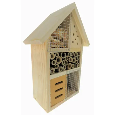 Hôtel pour insectes, 18 x 9 x Hauteur 26 cm, insectes