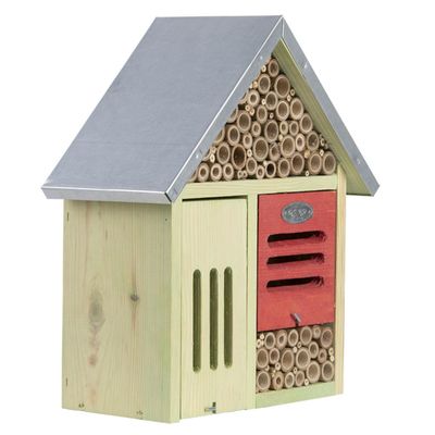 Hôtel à insectes, taille L, avec brosse de nettoyage.