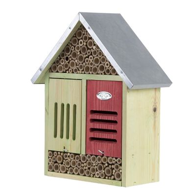 Hôtel à insectes, taille XL , avec brosse de nettoyage H 38 cm