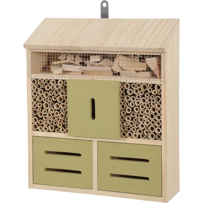 Hôtel pour insectes L, 30 x 10 x Hauteur 35.5 cm, insectes