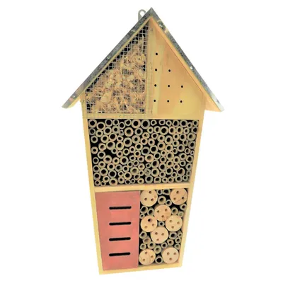 Hôtel pour insectes XL, 29 x 9.5 x Hauteur 49 cm, insectes