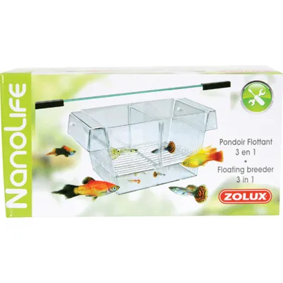Pondoir flottant 3 en 1 taille: 21 x 10 x 10 cm pour aquarium