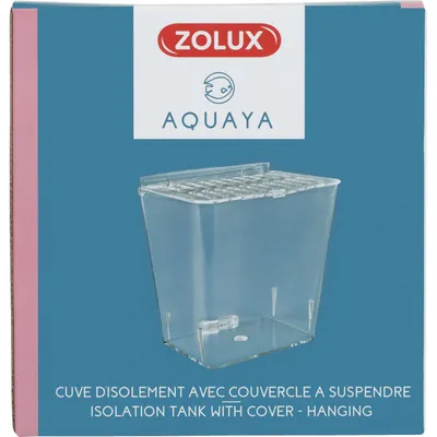 Cuve isolement avec couvercle  13 x 10 x 13 cm pour aquarium