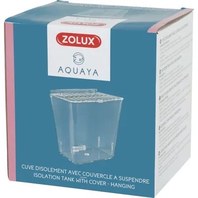 Cuve isolement avec couvercle  13 x 10 x 13 cm pour aquarium