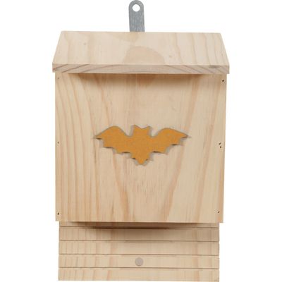 Nichoir en bois, hauteur 28.5 cm, couleur aléatoire pour chauve-souris