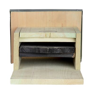 Abri silhouette chauve-souris, taille L. H 44 cm.