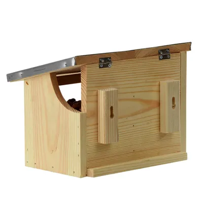 Esschert Design - Mangeoire écureuils double en bois.