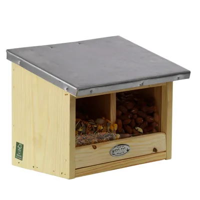 Esschert Design - Mangeoire écureuils double en bois.