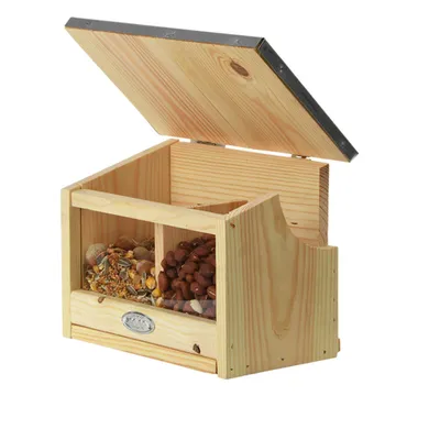 Esschert Design - Mangeoire écureuils double en bois.