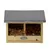 Esschert Design - Mangeoire écureuils double en bois.
