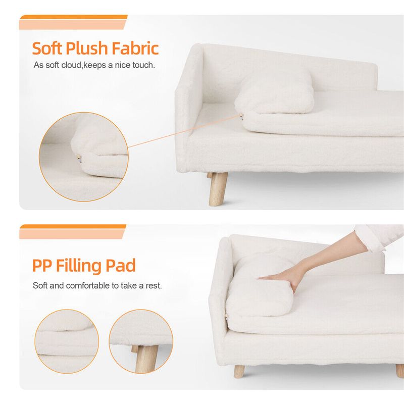 BINGOPAW Canapé pour chien Lit avec coussin surélevé
