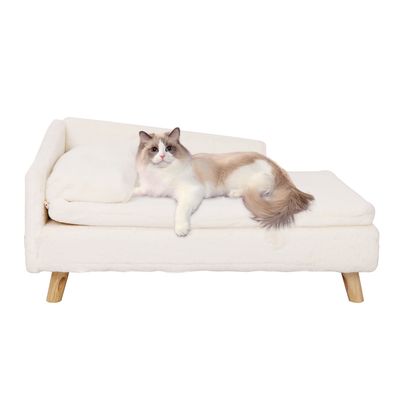 BINGOPAW Canapé pour chien Lit avec coussin surélevé