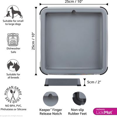 Lickimat Keeper – Porte tapis de léchage pour chien