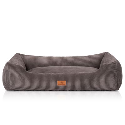 Knuffelwuff Hundebett aus Cord mit Handwebcharakter Olivia