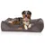 M-L 85 x 63 x 23cm marron/gris