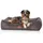 M-L 85 x 63 x 23cm marron/gris