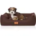 Knuffelwuff Hundebett Lotte aus Velours mit feinem Handwebcharakter