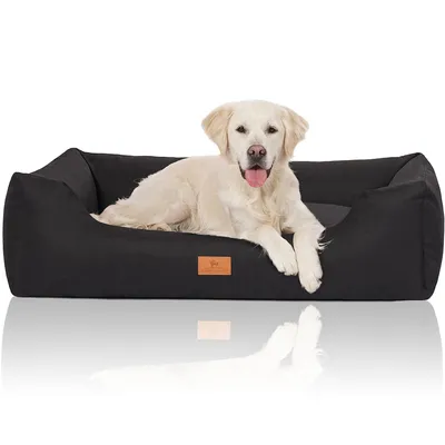 Knuffelwuff Hundebett Lotte aus Velours mit feinem Handwebcharakter Knuffelwuff Hundebett Lotte aus Velours mit feinem Handwebcharakter