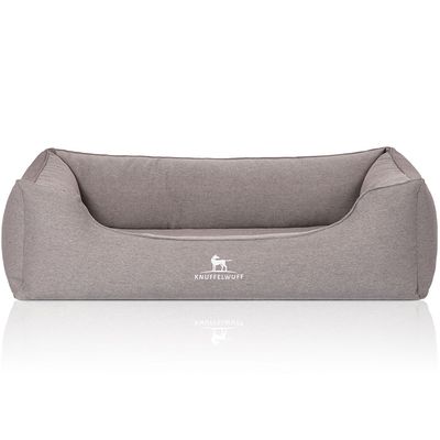 Knuffelwuff Orthopädisches Hundebett Leano aus Velours mit Handwebcharakter