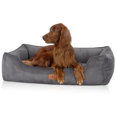 Knuffelwuff orthopädisches Hundebett aus Cord mit Handwebcharakter Nunavut Knuffelwuff orthopädisches Hundebett aus Cord mit Handwebcharakter Nunavut