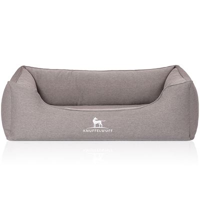 Knuffelwuff Orthopädisches Hundebett Leano aus Velours mit Handwebcharakter