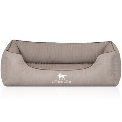Knuffelwuff Orthopädisches Hundebett Tampa aus laser-gestepptem Kunstleder
