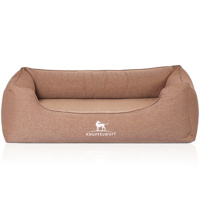 Knuffelwuff Orthopädisches Hundebett Leano aus Velours mit Handwebcharakter