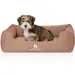 Knuffelwuff Orthopädisches Hundebett Leano aus Velours mit Handwebcharakter
