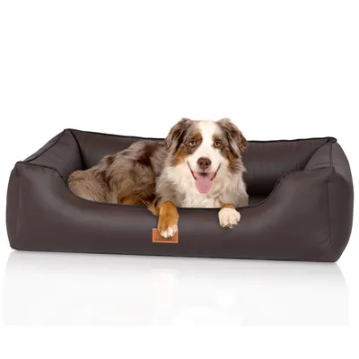 Knuffelwuff orthopädisches Hundebett aus Kunstleder Lovelock Knuffelwuff orthopädisches Hundebett aus Kunstleder Lovelock