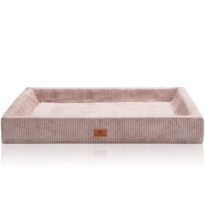 Knuffelwuff orthopädisches Hundebett aus Cord mit Handwebcharakter Santiago