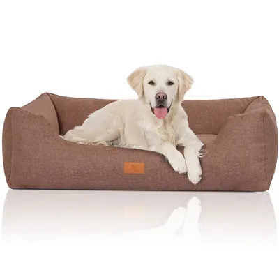 Knuffelwuff Hundebett Lotte aus Velours mit feinem Handwebcharakter Knuffelwuff Hundebett Lotte aus Velours mit feinem Handwebcharakter