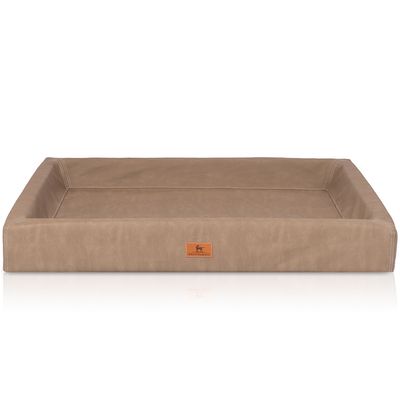 Knuffelwuff orthopädisches Hundebett Austin aus Kunstleder