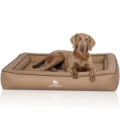 Knuffelwuff Orthopädisches Hundebett aus Kunstleder Montego Knuffelwuff Orthopädisches Hundebett aus Kunstleder Montego