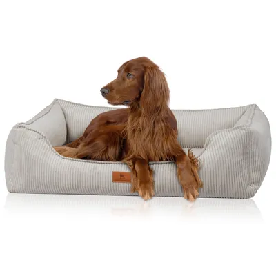 Knuffelwuff orthopädisches Hundebett aus Cord mit Handwebcharakter Nunavut Knuffelwuff orthopädisches Hundebett aus Cord mit Handwebcharakter Nunavut