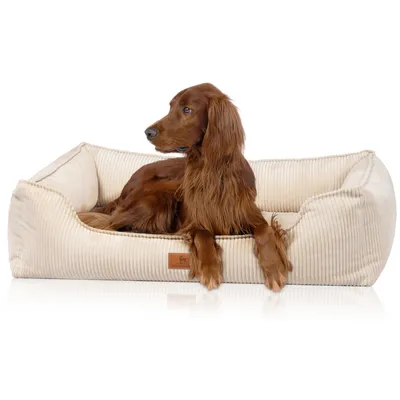 Knuffelwuff orthopädisches Hundebett aus Cord mit Handwebcharakter Nunavut Knuffelwuff orthopädisches Hundebett aus Cord mit Handwebcharakter Nunavut