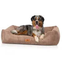 Knuffelwuff Hundebett aus Cord mit Handwebcharakter Olivia