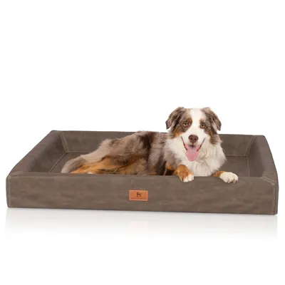 Knuffelwuff orthopädisches Hundebett Austin aus Kunstleder Knuffelwuff orthopädisches Hundebett Austin aus Kunstleder