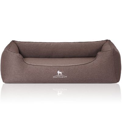 Knuffelwuff Orthopädisches Hundebett Leano aus Velours mit Handwebcharakter