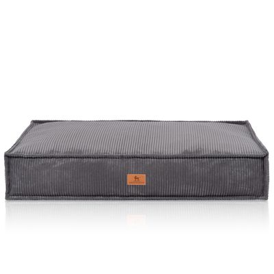 Knuffelwuff Hundekissen Lesedi aus Cord mit Handwebcharakter