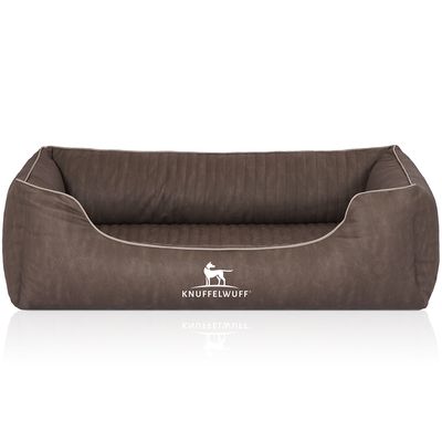 Knuffelwuff Orthopädisches Hundebett Tampa aus laser-gestepptem Kunstleder