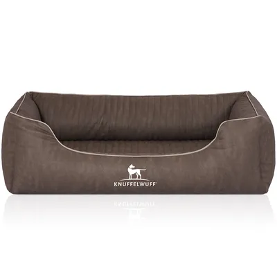 Knuffelwuff Orthopädisches Hundebett Tampa aus laser-gestepptem Kunstleder Knuffelwuff Orthopädisches Hundebett Tampa aus laser-gestepptem Kunstleder