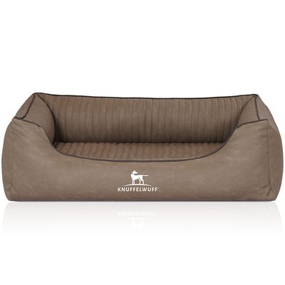 Knuffelwuff Orthopädisches Hundebett Columbia laser-gestepptem Kunstleder