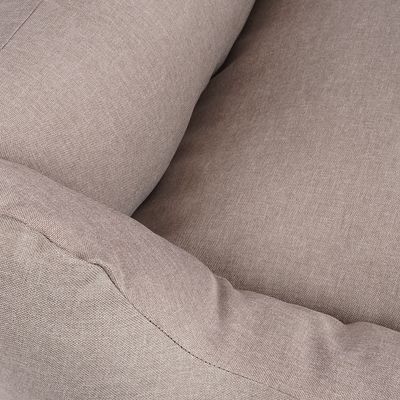 Knuffelwuff Hundebett Lotte aus Velours mit feinem Handwebcharakter