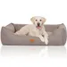 Knuffelwuff Hundebett Lotte aus Velours mit feinem Handwebcharakter