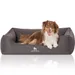 Knuffelwuff Orthopädisches Hundebett Leano aus Velours mit Handwebcharakter