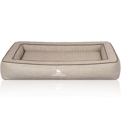 Knuffelwuff Orthopädisches Hundebett aus Kunstleder Montego